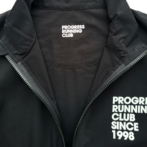 Progress Running Club Track Zip Top in Black