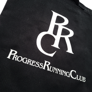 Progress Running Club PRC Badge Tote in Black and White