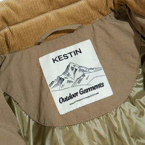 Kestin Dunbar Jacket in Dark Khaki Recycled Korean Nylon