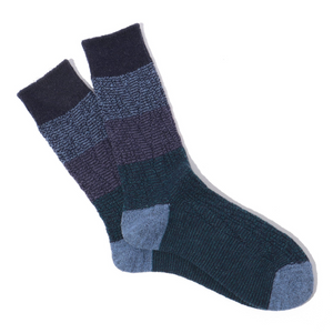 Anonymous Ism Graduation Cable Crew Socks in Navy