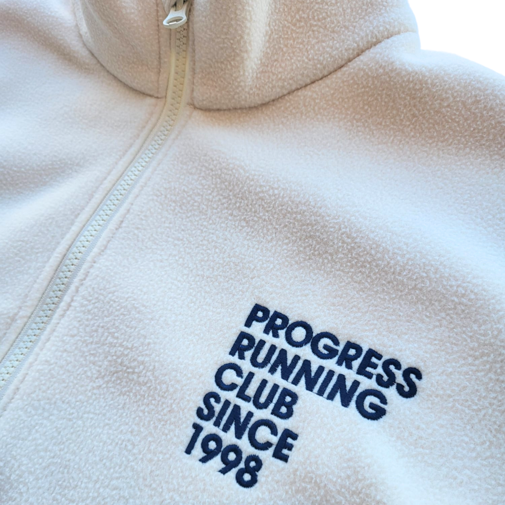 Progress Running Club PRC Club Classic Fleece in Off White