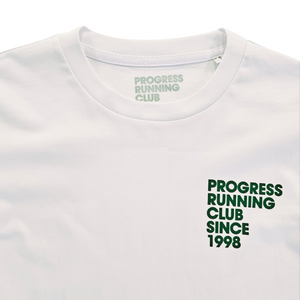 Progress Running Club PRC Club Classic Long Sleeve Tee in White
