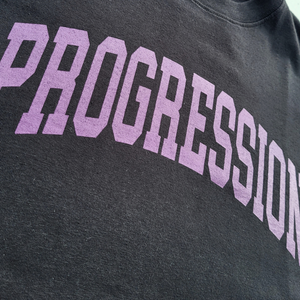 Progress Running Club Progression Arc T-Shirt in Black and Purple