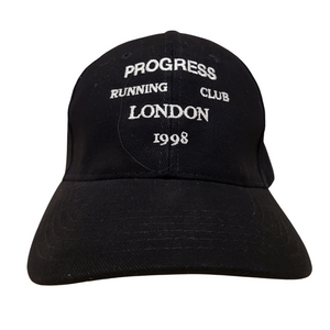 Progress Running Club PRC London Cap in Black and White