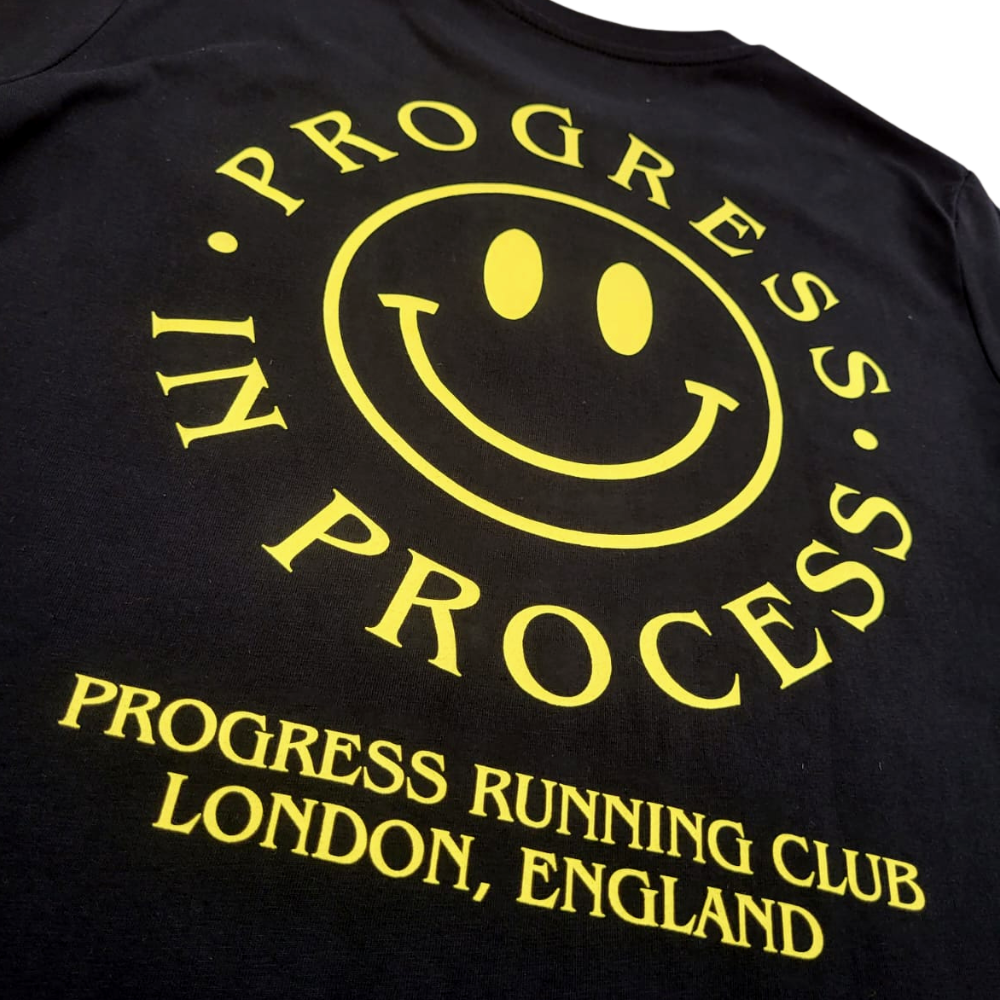 Progress Running Club Progress in Process Short Sleeve Tee in Black