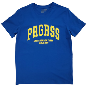 Progress Running Club PGRSS Short Sleeve Tee in Aqua Blue