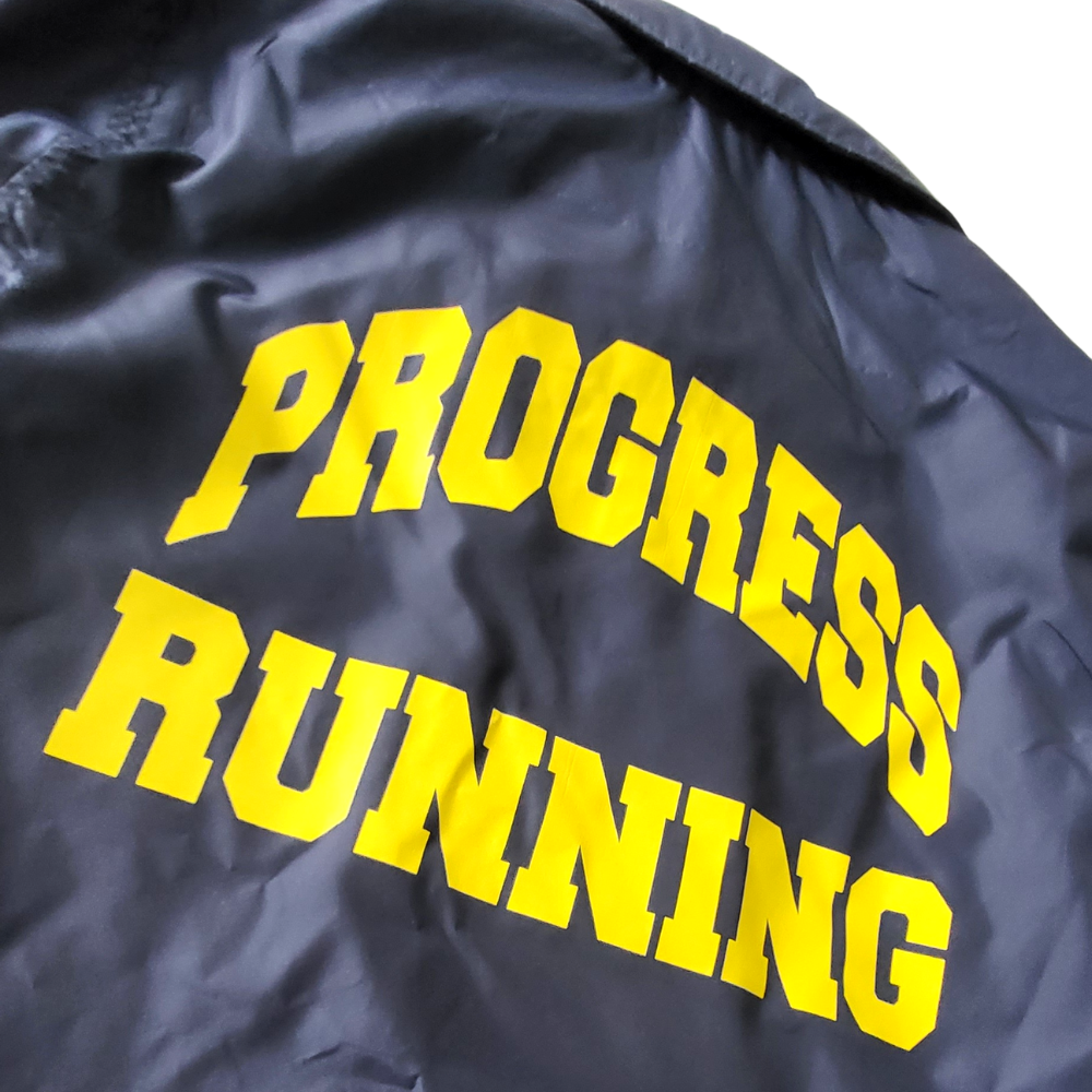 Progress Running Club Progress Running Team Recycled Coach Jacket in Navy