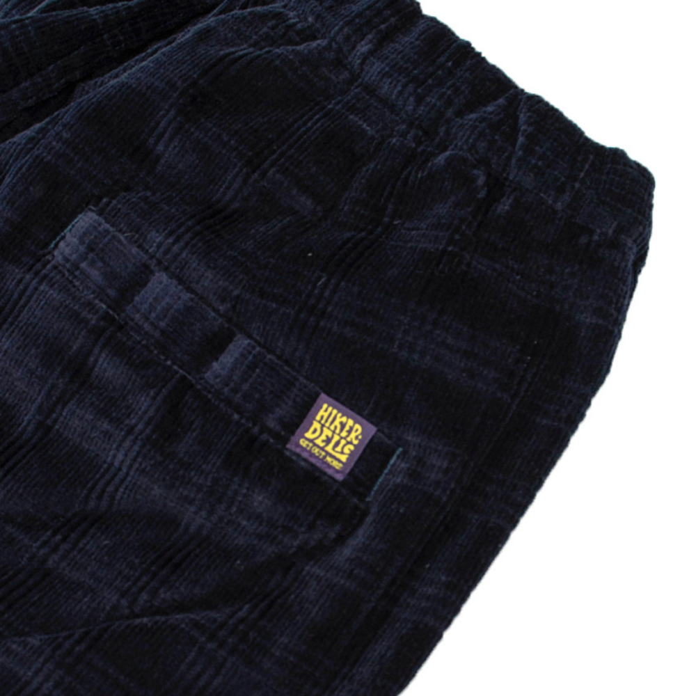 Hikerdelic Plaid Track Trousers in Navy