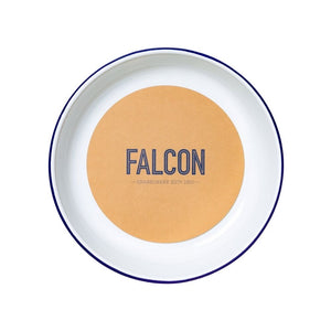 Falcon Enamelware Medium Salad Bowl in White/Blue
